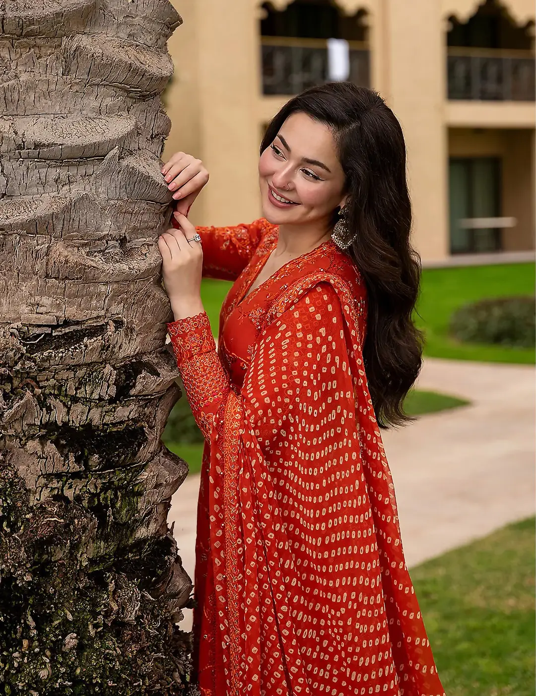 3 Pcs Women's Unstitched Embroidered Suit — Orange Viscose